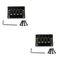 thumbnail image 1 of braveheart Single Bridge Iron Metal Structure Upgraded Fittings Pull Strings Board Whammy Bar Replaced Part Guitar Gear Neck Joint Plate 2Set, 1 of 6