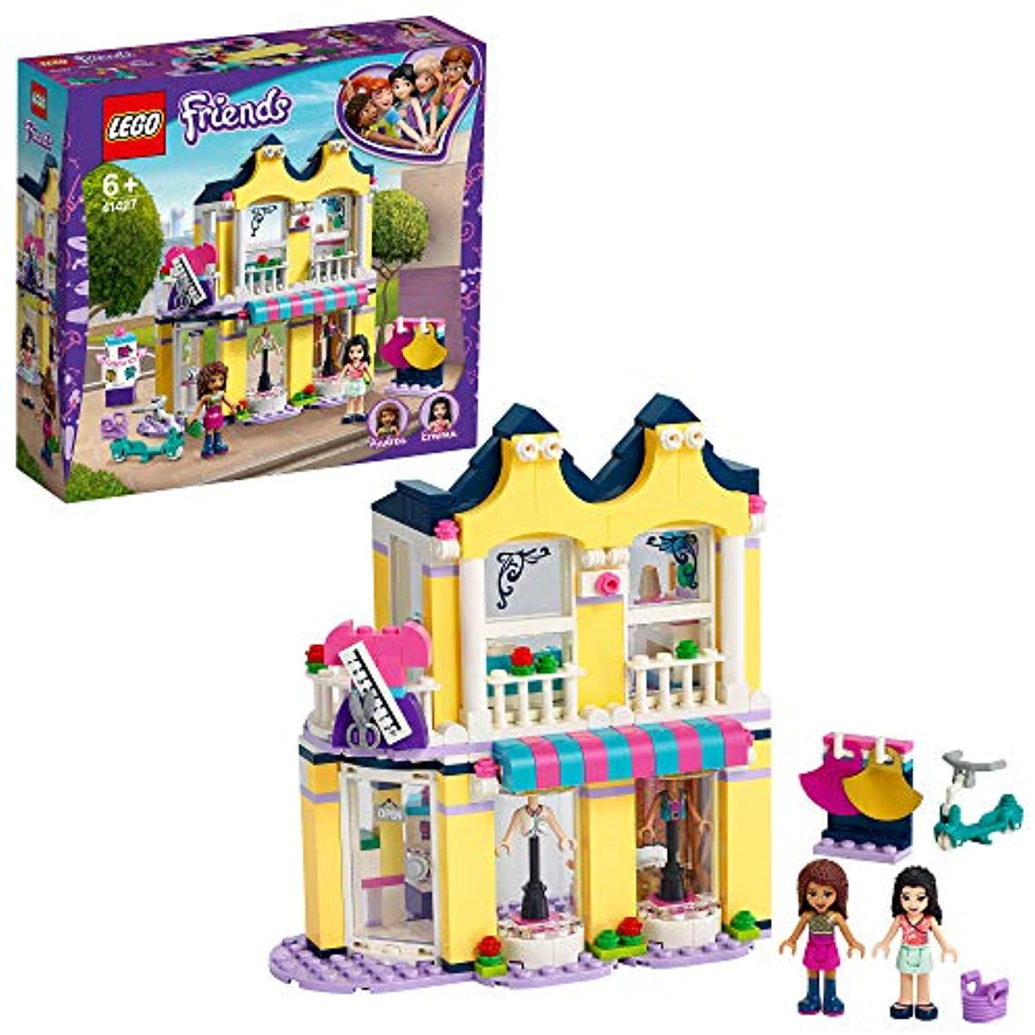 LEGO 41427 Friends Emma's Fashion Shop Accessories Store Play Set with Emma & Andrea - Walmart 