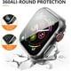 thumbnail image 4 of 2 PACK fundas para Apple Watch Protector de pantalla de 40mm Serie 6/SE/5/4, funda protectora completa de policarbonato duro para Apple Watch con vidrio templado para iWatch de 40mm Transparente, 4 of 10