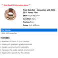 thumbnail image 2 of Front Axle Nut - Compatible with 2006 - 2019 Honda Pilot 2007 2008 2009 2010 2011 2012 2013 2014 2015 2016 2017 2018, 2 of 2