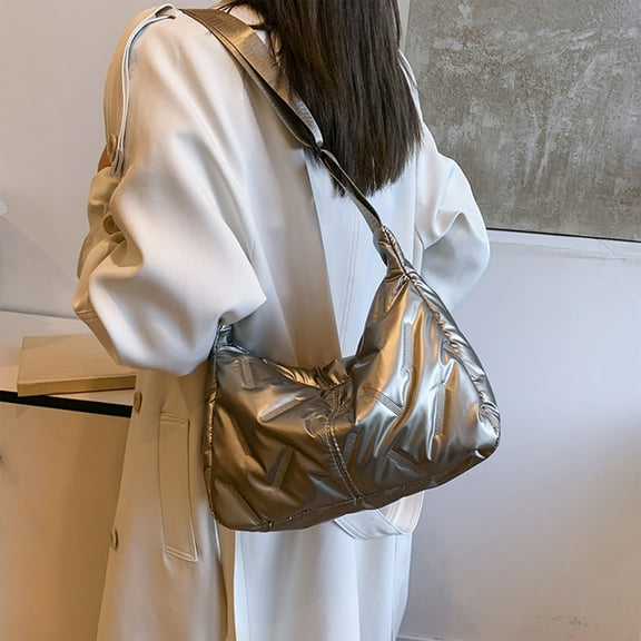 Women's PU Leather Shoulder Bag Crossbody Tote Purse for Work Travel Shopping Casual Outfit Adjustable Strap Lightweight Spacious 11.81x7.87x3.93in