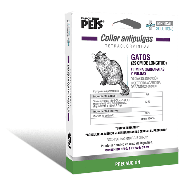 Collar Antipulgas para Gato Fancy Pets 39 cm