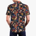thumbnail image 6 of Wukai Orchids Flowers Men’s Polo Shirts,Quick-Dry Athletic Shirt,Classic Fit Shirts-X-Large, 6 of 8