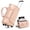 Pink, variant on Rolling Garment Bag for Travel,3-in-1 Carry On Luggage with Wheels & Shoe Compartment,Detachable Bag,Large Suitcase Suit Business Duffle Bag,Organize for Suits, Dresses,Gowns