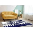 thumbnail image 2 of Gift For The Home Rug, Navy Blue Rug, Full Moon Rug, Animal Rugs, Navy Blue Owl Painting Rug, Hallway Rug, Anti-Slip Carpet Rug, Loft Rug, 3.9'x5.9' - 120x180 cm, 2 of 8
