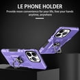 thumbnail image 2 of Allytechgroup for iPhone 16 Pro Case with Stand, [Built-in Kickstand] Support Magnetic Car Phone Mount Military Grade Drop Protection Rugged Heavy Duty Durable Cover Case for Women Men, Purple, 2 of 10