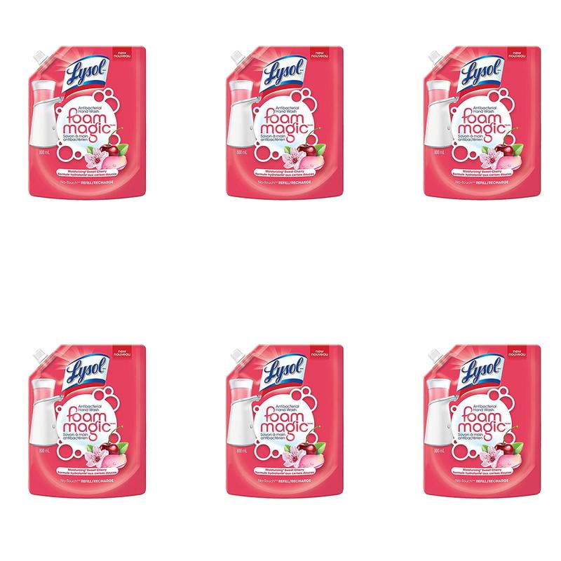 Lysol NoTouch Hand Wash System Refill, Foam Magic, Sweet Cherry 800ml