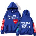 thumbnail image 1 of Sudadera con capucha de Kanye West para hombre, suéter con estampado de Lucky Me I See Ghosts, estilo Hip Hop, informal, y2k xuanjing  unisex, 1 of 2