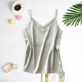 thumbnail image 2 of HomeGardon Lingerie for Women Clearance Womens Silk Satin Tank Tops V Neck Casual Cami Sleeveless Camisole Blouses Summer Basic Tank Shirt, 2 of 5