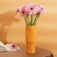 thumbnail image 1 of Florero Jardinera Maceta moderno Estatua de resina Escultura Flor Planta Titular Tallos Bunch Filler Decoración para hogar Amarillo8.5x25.5x10.5 BLESIY Florero de resina, 1 of 7