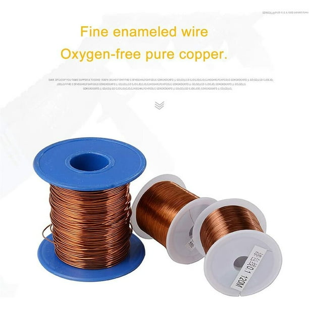 3 Bobinas De Alambre De Cobre Esmaltado (0.8mm, 10m C/u) – Para Transformadores, Inductores Y Proyectos DIY – Aislamiento 155°C