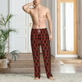 thumbnail image 2 of Hirioo Argyle Plaid for Men's PJ Pajama Pants Sleep Pants Men's Home Trousers with Pockets,S-3XL-Medium, 2 of 6
