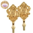 thumbnail image 3 of NICEXMAS 2Pcs Vintage Style Curtain Holdbacks Golden Alloy Hooks for Indoor Wall Decoration, 3 of 9
