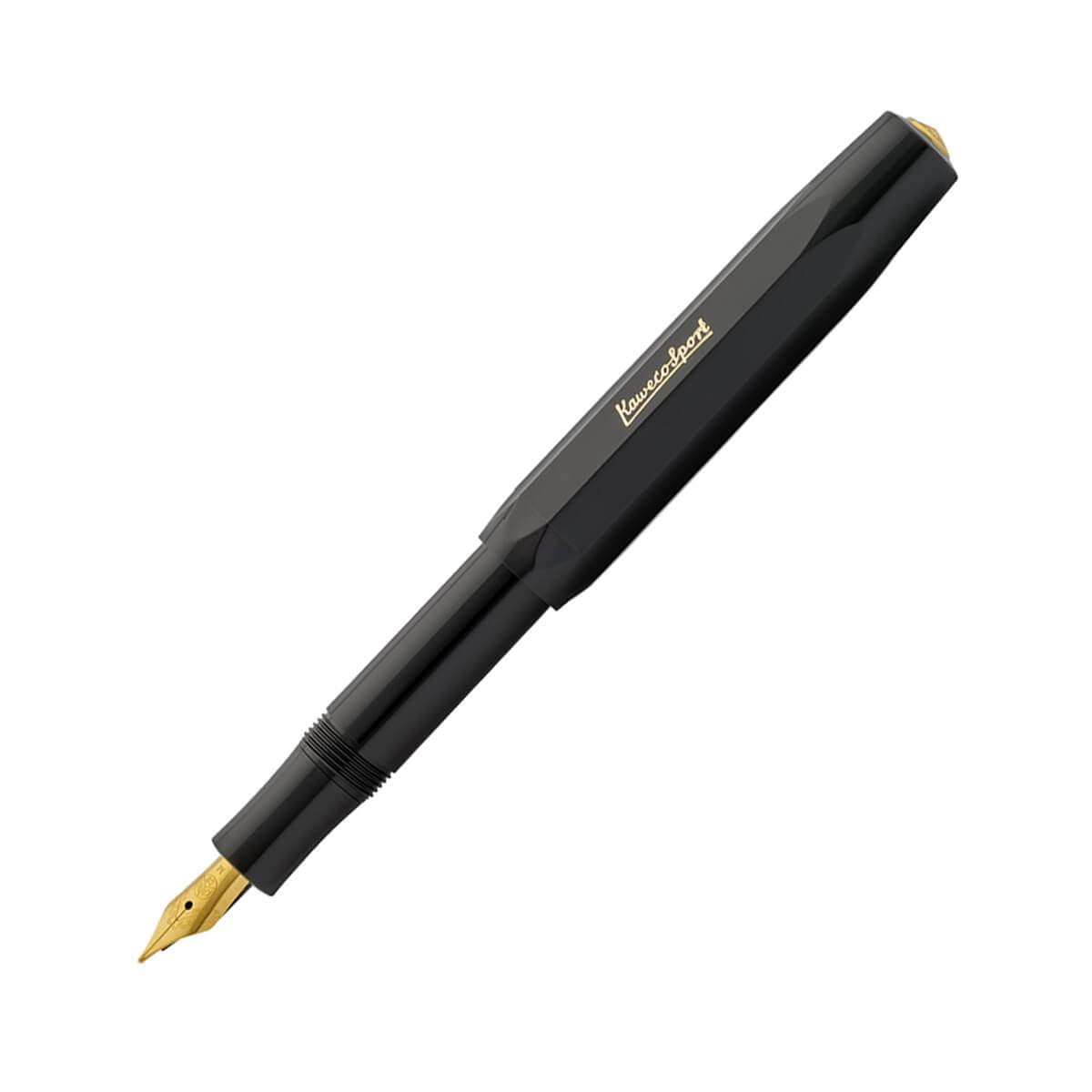Kaweco 10000044 Classic Sport Fountain Pen, Black, Extra Fine