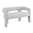 thumbnail image 1 of Lexicon Marais Boucle Fabric Dining Bench in Light Gray, 1 of 9