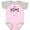 Pink and Heather, variant on Inktastic It's Home- State of Arkansas Outline Distressed Text Boys or Girls Baby Bodysuit