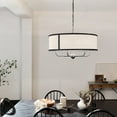 thumbnail image 4 of 6 Light Medium Chandelier In Homestead Style-17 Inches Tall And 30.5 Inches Wide-Textured Black Finish    -Traditional Installation Kichler Lighting, 4 of 8