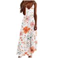 thumbnail image 2 of FcBaudy Robes d'Été pour Femmes, Robes pour Femmes, Jupe pour Femmes Robes d'Été pour Femmes Robe Imprimée Sans Manches à Col Rond Robe Décontractée Robes Femmes Robe, 2 of 5