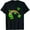Black, variant on Womens Rainbow Lucky Four Leaf Irish Shamrock St Patricks Day T-Shirt Black Small