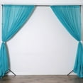 thumbnail image 3 of AK TRADING CO. 120" Wide (10Ft Wide) Sheer Voile Drape Panels for Backdrop, Wedding Events, Ceiling Drapes, Event Masking, Decor - Select from 6ft to 50ft Length. (10 feet x 25 feet, Turquoise), 3 of 6
