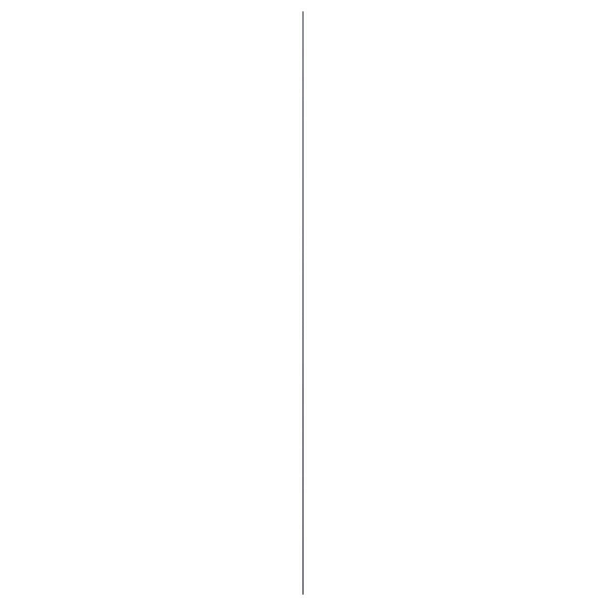 Ekena Millwork 47"H x 1/8"T Gypsum Adjustable Acrylic Decorative Slat Wall Panel Kit, Dark Grey (contains 14 Slats + 1 Straight Edge Starter Slat)
