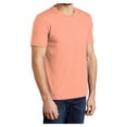 thumbnail image 4 of Mafoose Men's Perfect Tri Polyester/Cotton/Rayon T-Shirts Heathered Dusty Peachl X-Small, 4 of 5
