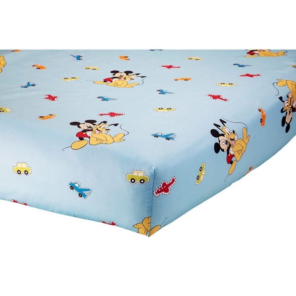 Disney Baby - Mickey Mouse and Pluto 4-Piece Crib Bedding Set - image 3 of 5