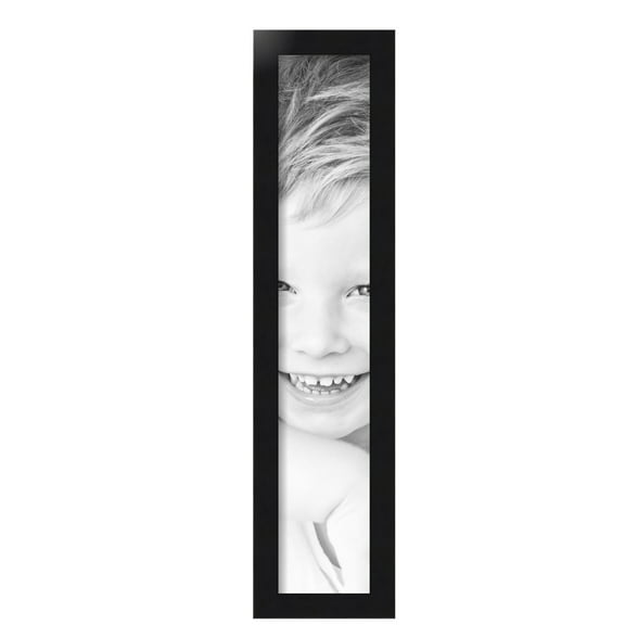 ArtToFrames 5x27 inch Black Steel Picture Frame, Black MDF Poster Frame (4639)