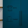 thumbnail image 2 of 1 Sheet Clothing Label Decal Wardrobe Clothing Classification Sticker Dresser Decal, 2 of 6