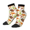 thumbnail image 2 of Bingfone Thanksgiving Turkey Design Patterned Men'S Women'S Casual Cotton Socks, 2 of 9