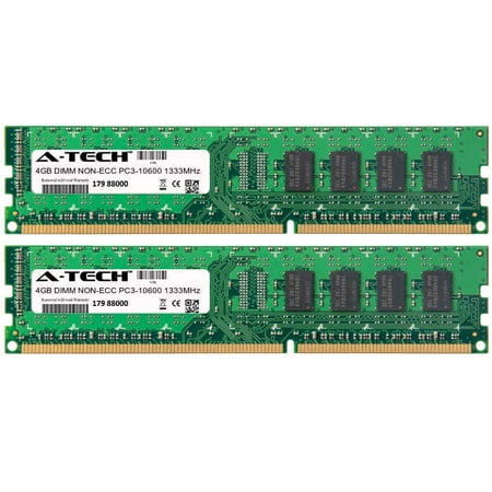 8GB Kit 2x 4GB Modules PC3-10600 1333MHz NON-ECC DDR3 DIMM Desktop 240-pin Memory (Best 240 Pin Ddr3 Ram)