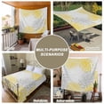 thumbnail image 6 of Yellow White Tapestry for Bedroom Wall Hanging Tapestry, Abstract Grey Chrysanthemum Flower Floral Ceiling Backdrop Tapestries Poster Blanket Wall Decor for Teens Room Living Room Dorm 59" x 90", 6 of 8