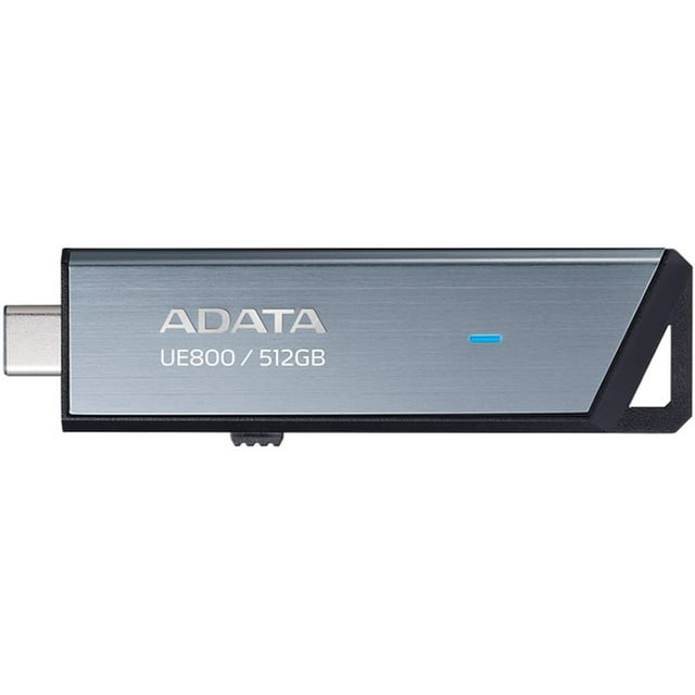 Memoria USB C 512GB ADATA AUE800 Flash Drive 3.2 Plata UE800-512GB Adata USB C 512GB ADATA AUE800
