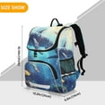 thumbnail image 4 of Sea Animals Backpack Big Laptop Backpack Casual Daypack Quilted Large Capacity Large Bookbags, 4 of 7