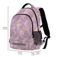 thumbnail image 2 of FORMRS Kids School Backpack Elementary Student Unisex Travel Bookbag with Reflective Stripes, Pastel Pink Marble Pattern, 2 of 7
