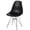 Black, variant on Fabulaxe Mid-Century Modern Style Plastic DSW Shell Dining Chair with Metal Legs, White