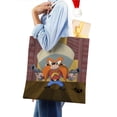 thumbnail image 4 of Yosemite Sam Bolso de tela con estampado de lienzo para mujer, bolsa de compras reutilizable y estética, con cremallera interior, regalo para mujer, 35 × 40 cm., 4 of 6