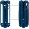 thumbnail image 6 of Silicone Case for JBL File 5 Waterproof Portable Bluetooth Speaker with Shoulder Strap and Carabiner (Blue), 6 of 7