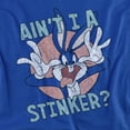 thumbnail image 2 of Looney Tunes Aint I A Stinker Women's T Shirt, Royal, Large, 2 of 6