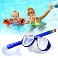 thumbnail image 3 of Kids Snorkel Set, Anti-Fog Snorkeling Mask with Nose Covers for Youth Junior Child, Boys & Girls Age 5-12, Semi-Dry Diving Scuba Swimming Goggles Gear Packages, 3 of 8