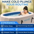 thumbnail image 7 of SereneLife Inflatable Cold Plunge Tub Ice Bath, 105 Gal One Person Ice Bath Tub with Lid, Drop Stitch PVC, Double Layer Seals, Heavy Duty Cold Plunge Therapy Recovery Pod for Athletes, 7 of 7