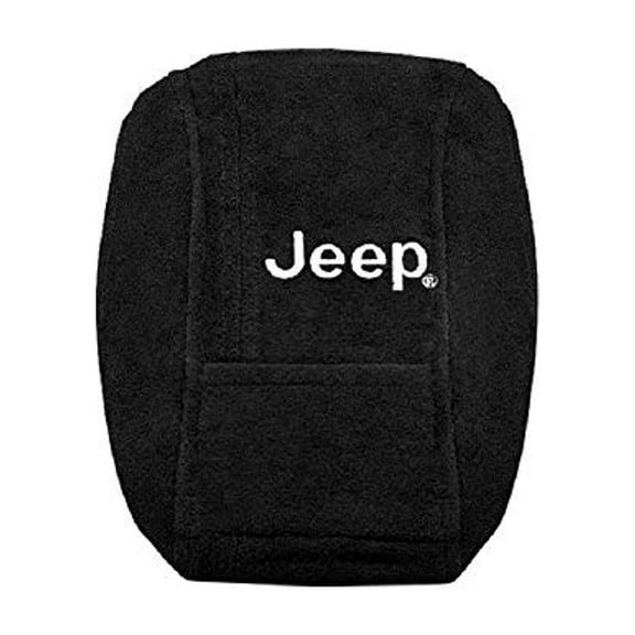 Seat Armour KAJGCB11-14 Officially Licensed Custom Fit Center Console Cover with Jeep Embroidered Logo for Select Jeep Grand Cherokee Models(2011-2017) - (Black)