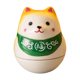 thumbnail image 1 of Figura de cerámica de perro de la suerte Shiba Inu, muñeco de vaso, decoración de mesa, multiusos Verde amarillo, 1 of 9