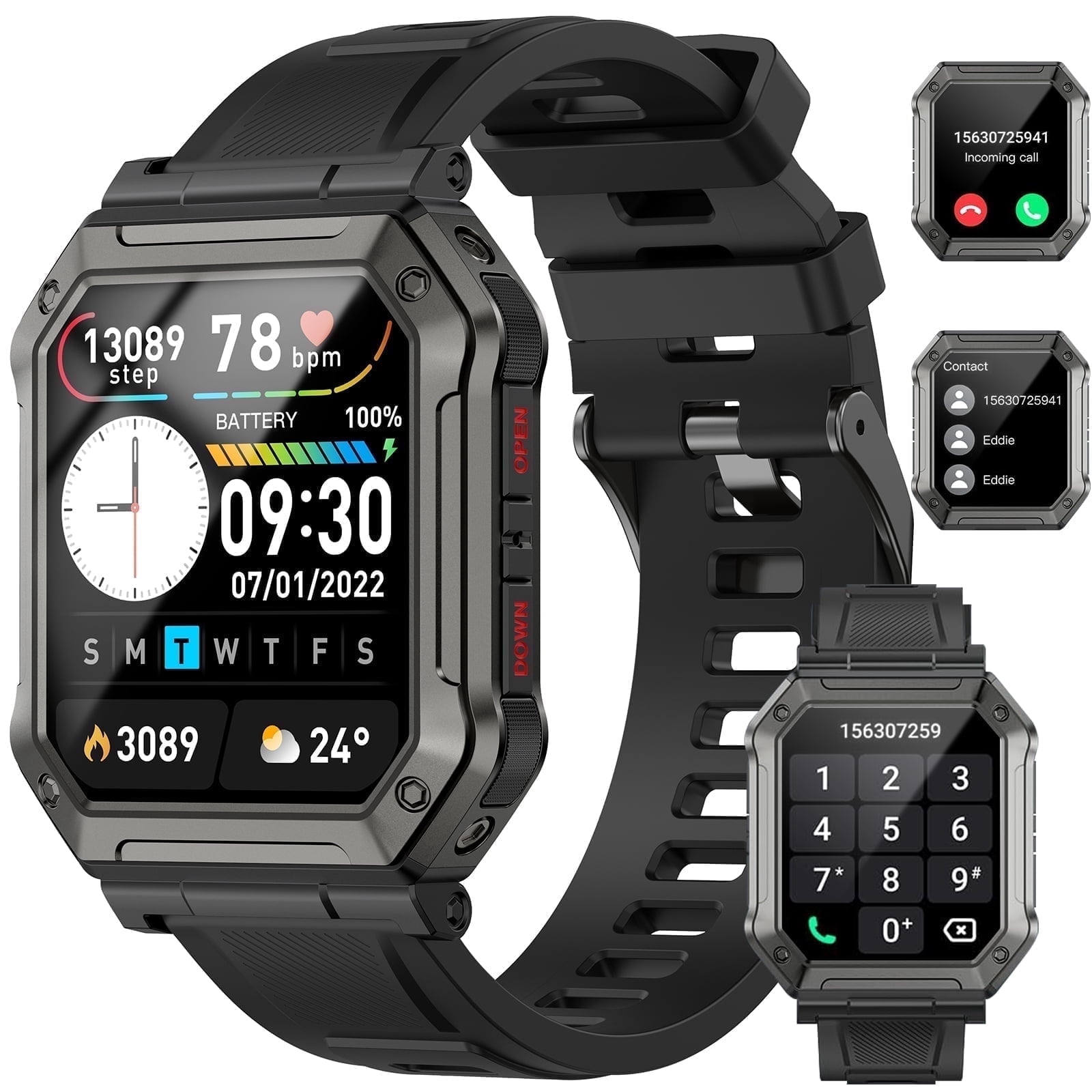 2025 NEW Smart Watch, 1.96''HD Screen SmartWatch for Men Women's