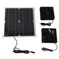 thumbnail image 2 of 12W 12V Solar Panel Powered Fan Efficient Energy Conversion Solar Panel Dual Fan Kit, 2 of 5