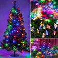 thumbnail image 4 of Luces navideñas Tcamp que funcionan con pilas, 10 m, 100 LED, impermeables, 4 of 9