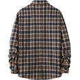 thumbnail image 2 of Men‘s Casual Cotton Plaid Shirts Long Sleeve Button-Down Flannel Overshirt Jacket, 2 of 6