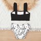 thumbnail image 5 of Niñas Dos Piezas Trajes de Baño Tamaño 10-12 Floral Impresión Traje de Baño Conjunto, Dos Piezas Conjunto Pantalones Cortos Estilo Niños Ropa de Playa de Verano para la Fiesta de la Piscina, 5 of 8