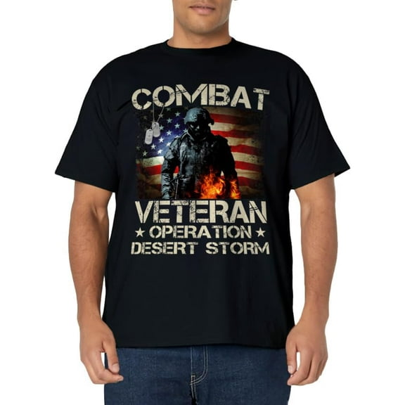 Combat Veteran Operation Desert Storm Soldier T-Shirt