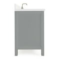 thumbnail image 4 of ARIEL Cambridge 61 Inch Rectangle Sink Vanity With White Quartz Countertop In Grey, 4 of 7